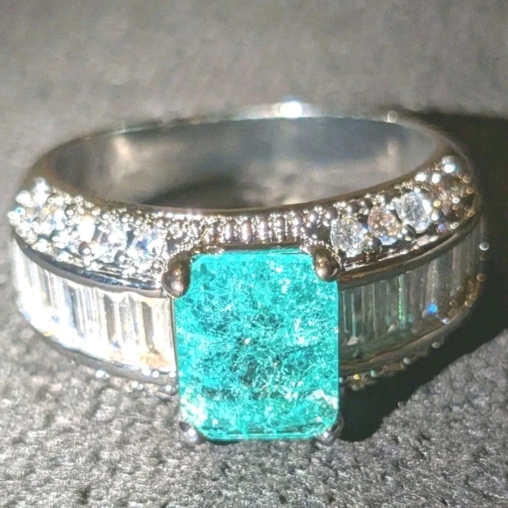 5 Ct Unisex Lab Created Diamond Sterling Silver 925 Ring For Male Or Female Sz 9